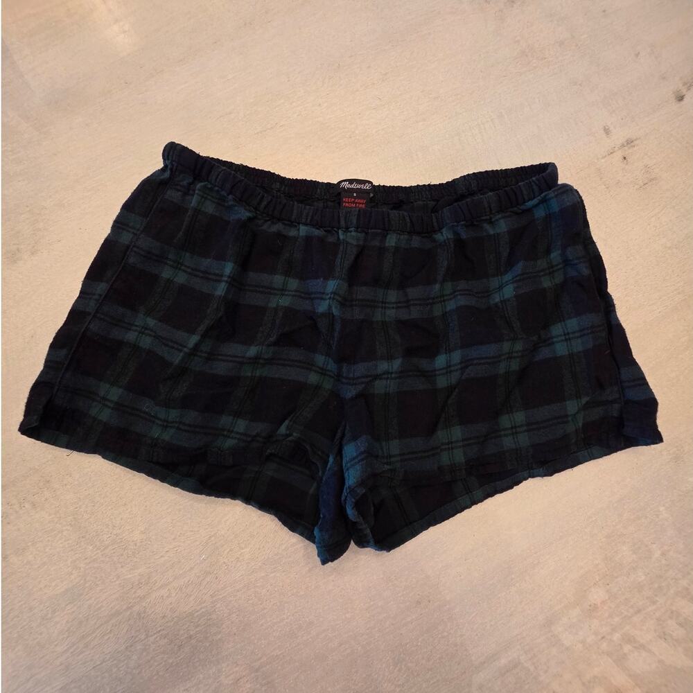 Madewell Women's Green Plaid Flannel Pajamas SZ Small - Picture 7 of 8